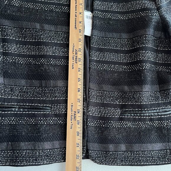 Black Label by Chico's Women's Jacket Textured Wool Blend Lined Size 1 NEW - Picture 13 of 13